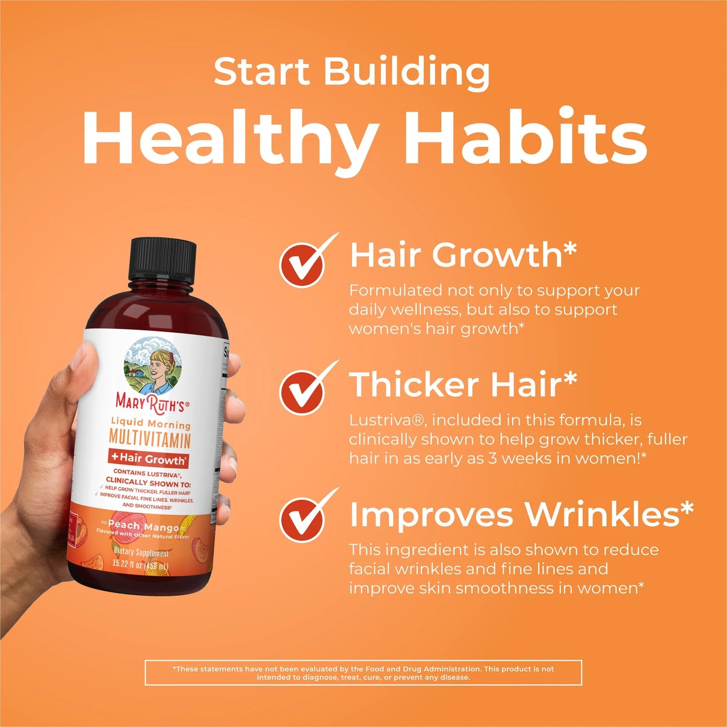 Liquid Morning Multivitamin + HairGrowth